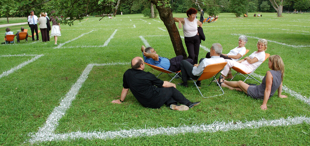 Teaser3 Detailfoto für die Kunst-Installation auf dem Gelände Schloss Solitude in Stuttgart von Damrau Kusserow Architekten, Köln